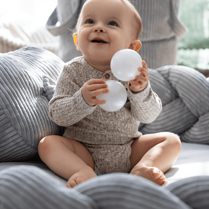 Braided Bumper Baby Nest & Play Mat - Vanilla