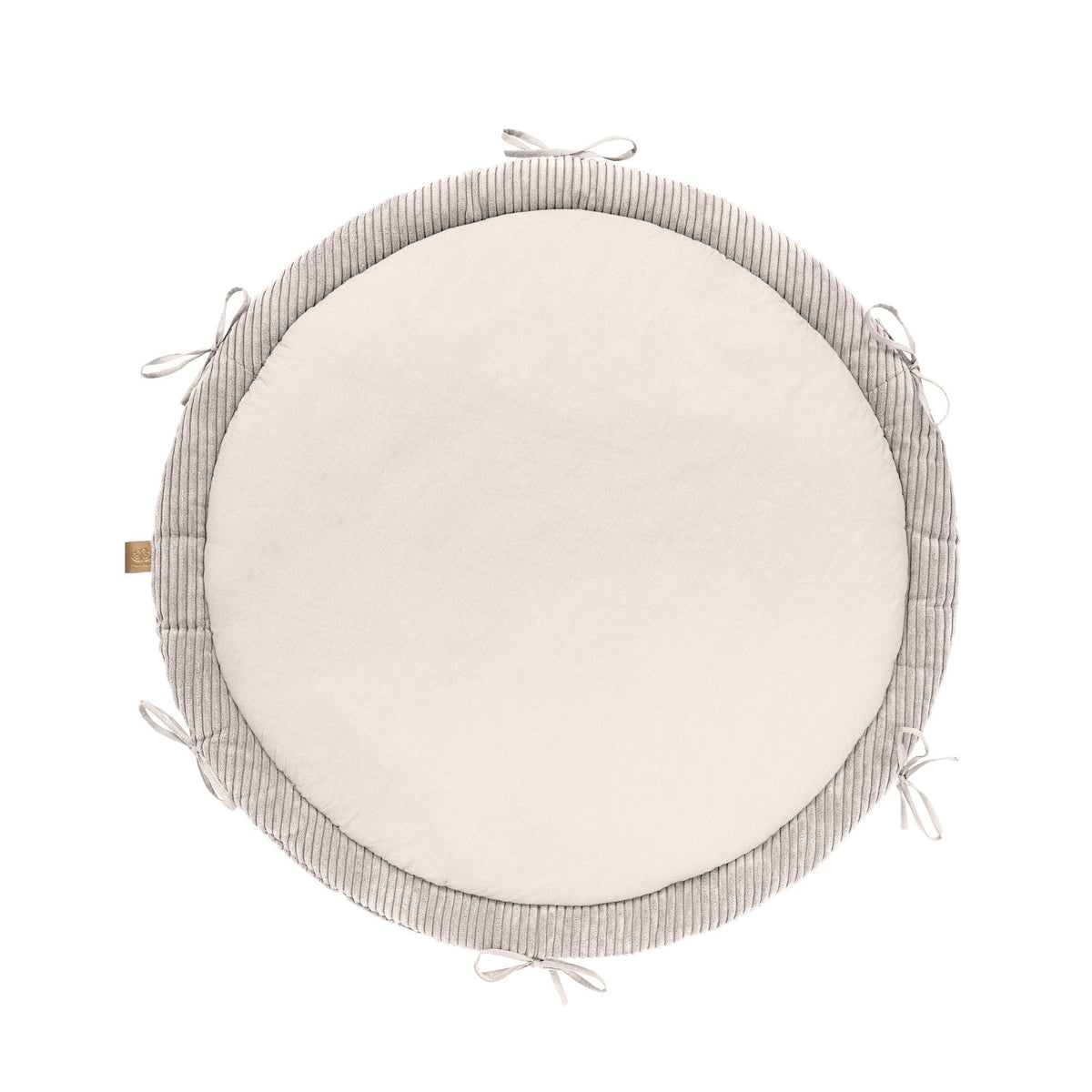 Braided Bumper Baby Nest & Play Mat - Powder Pink