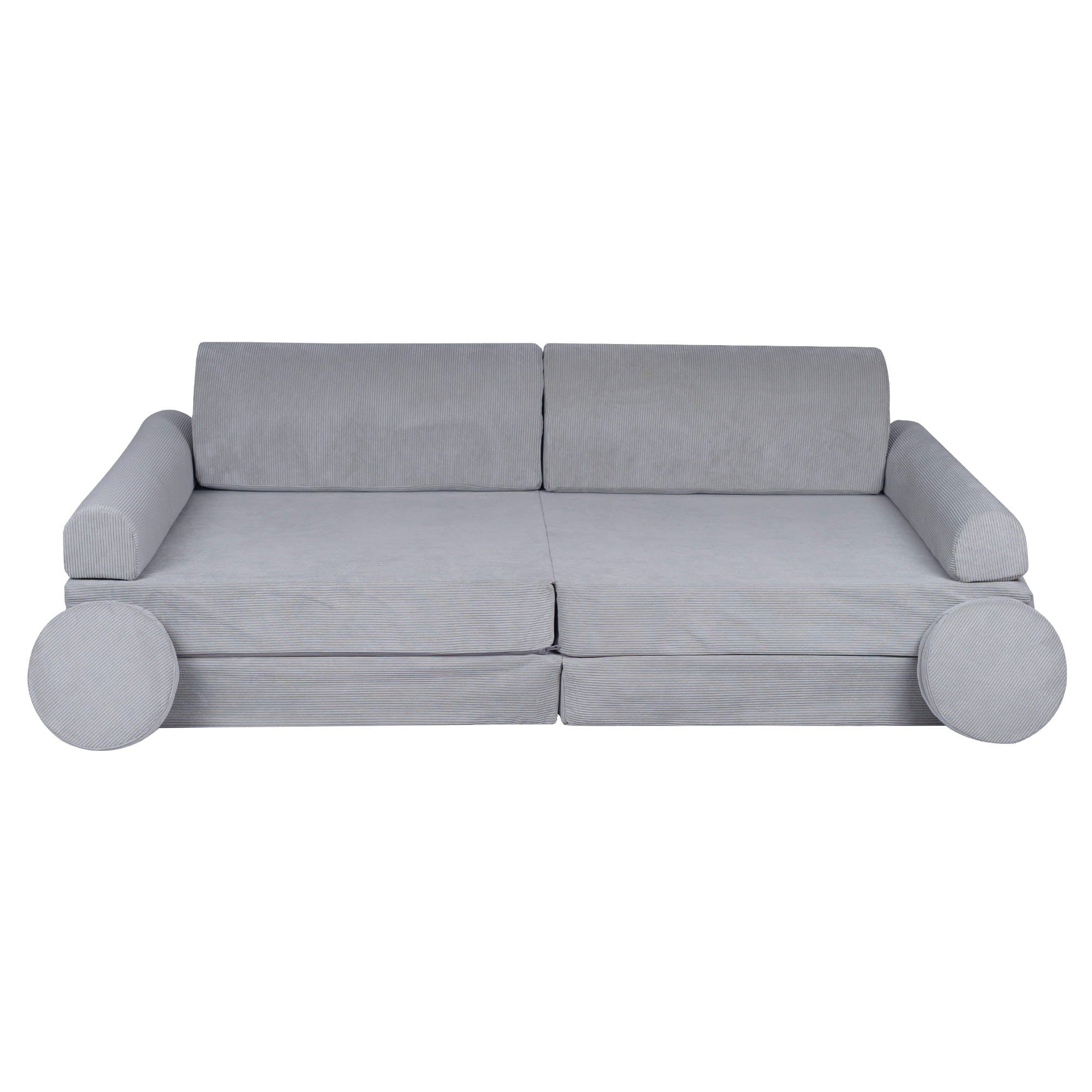 MeowBaby® Large Slimcord Premium Sofa - Gray