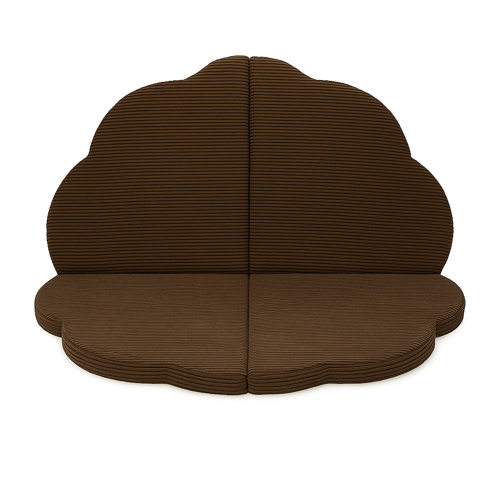 Play Mat for Kids - Cloud Shaped Brown