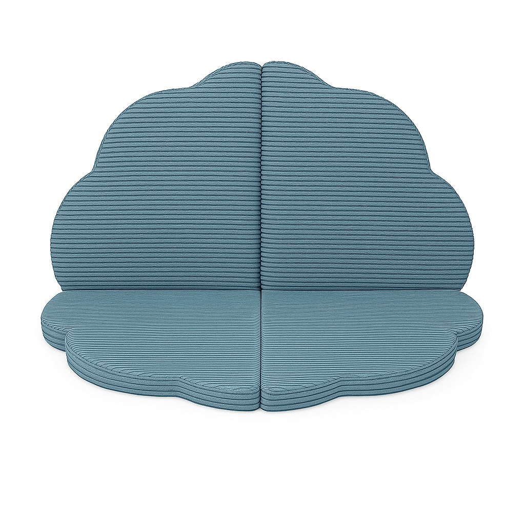 Play Mat for Kids - Cloud Shaped Turquoise