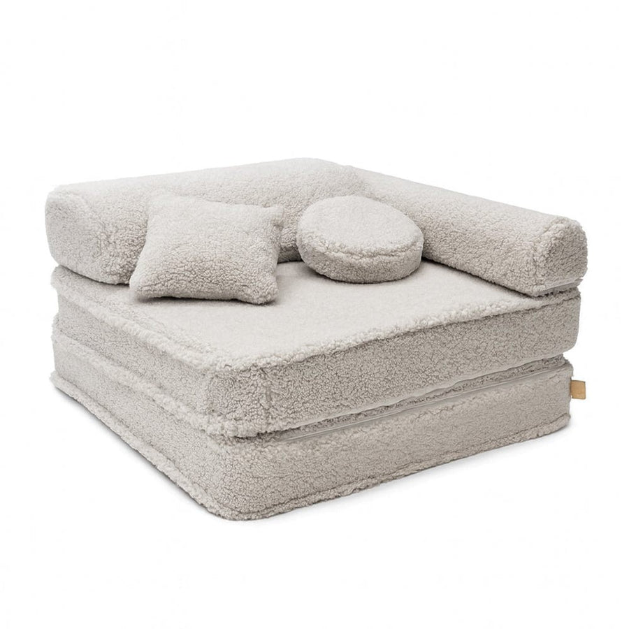 MeowBaby® Modular Children's Chair - 5 Elements, Bearly Light Grey