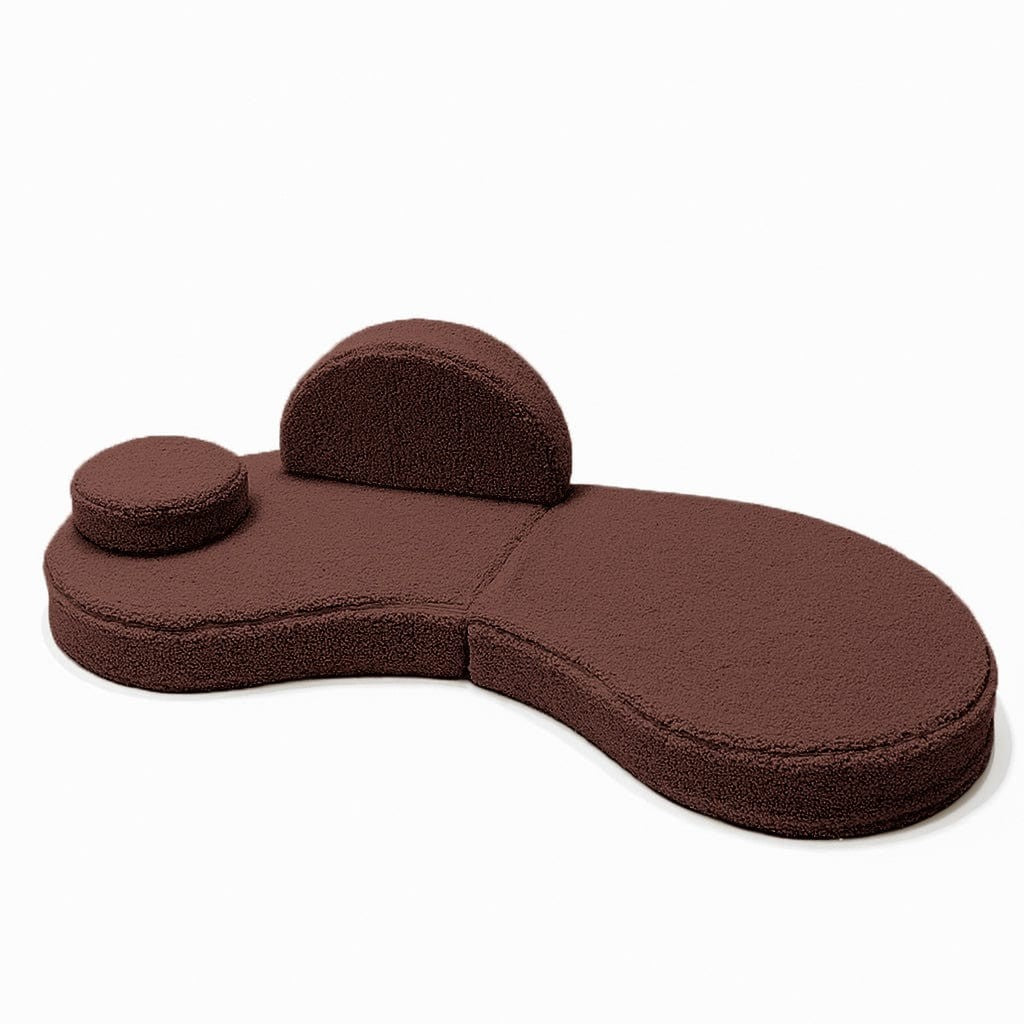 MeowBaby® Modular Sofa Coccolo for Kids – 6 Piece, Bearly Brown