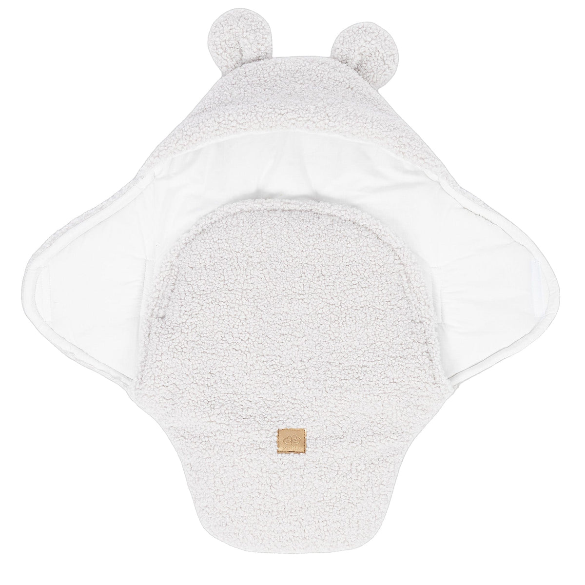 Fluffy Baby Swaddle - Bearly Cream