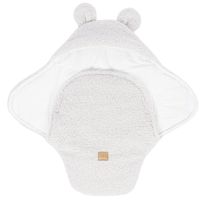Fluffy Baby Swaddle - Bearly Cream