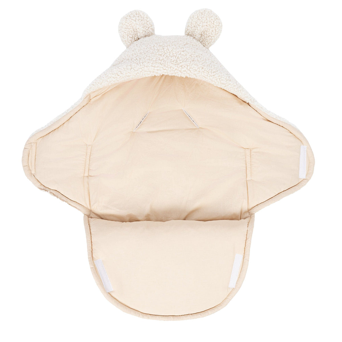 Fluffy Baby Swaddle - Bearly Cream