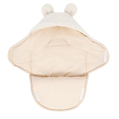 Fluffy Baby Swaddle - Bearly Cream