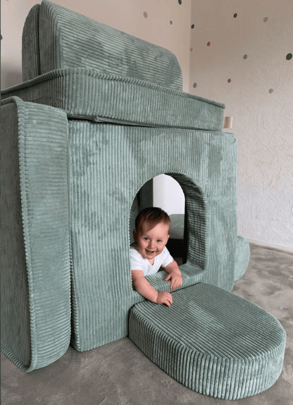 MeowBaby Archway Add-on for 160 cm Play Sofa, 4 Elements - Pink
