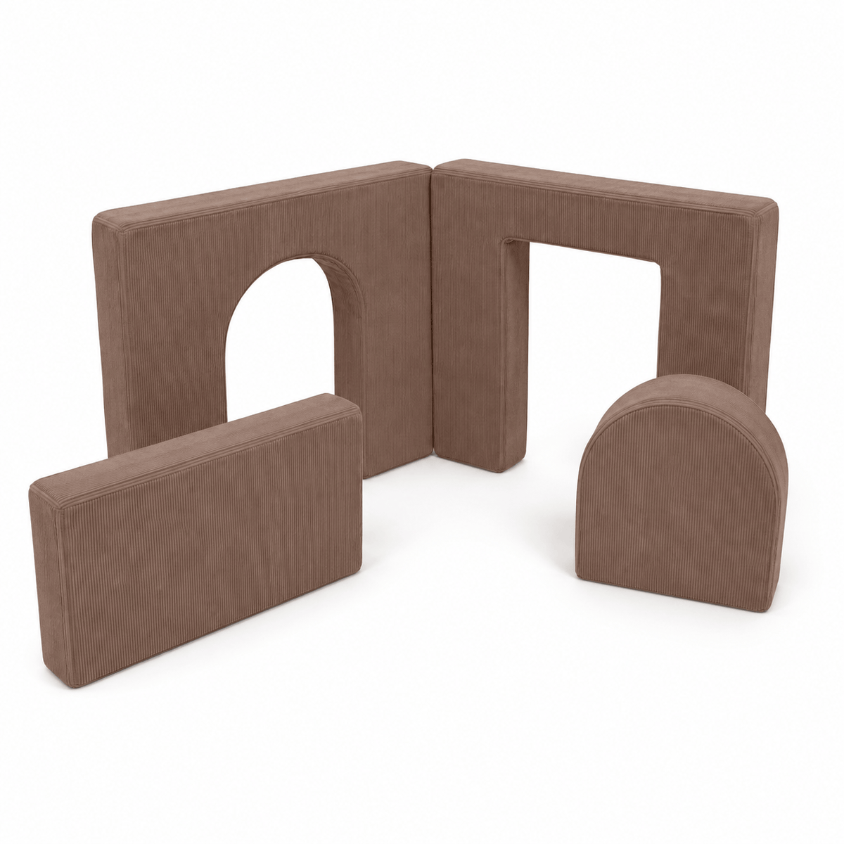 MeowBaby Archway Add-on for 120 / 160 cm Play Sofa, 4 Elements - Slimcord Lime