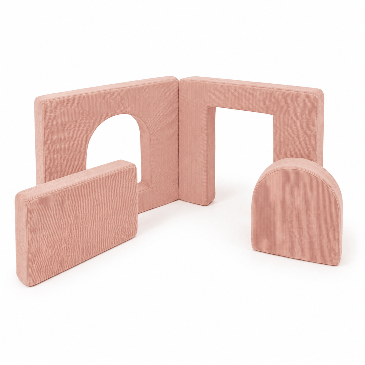 MeowBaby Archway Add-on for 120 / 160 cm Play Sofa, 4 Elements - Slimcord Lavender