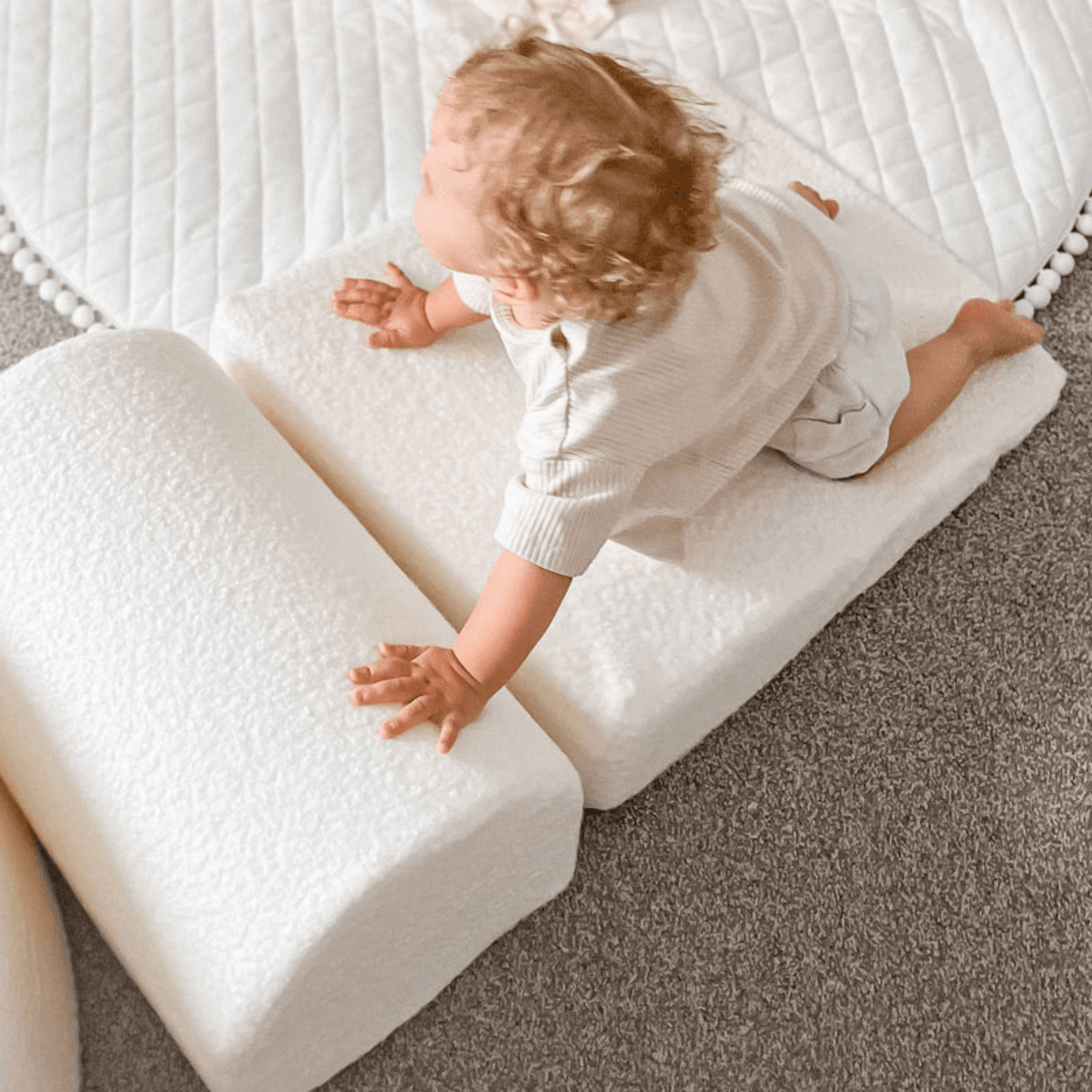 Boucle Shape Set 3-Elements - White
