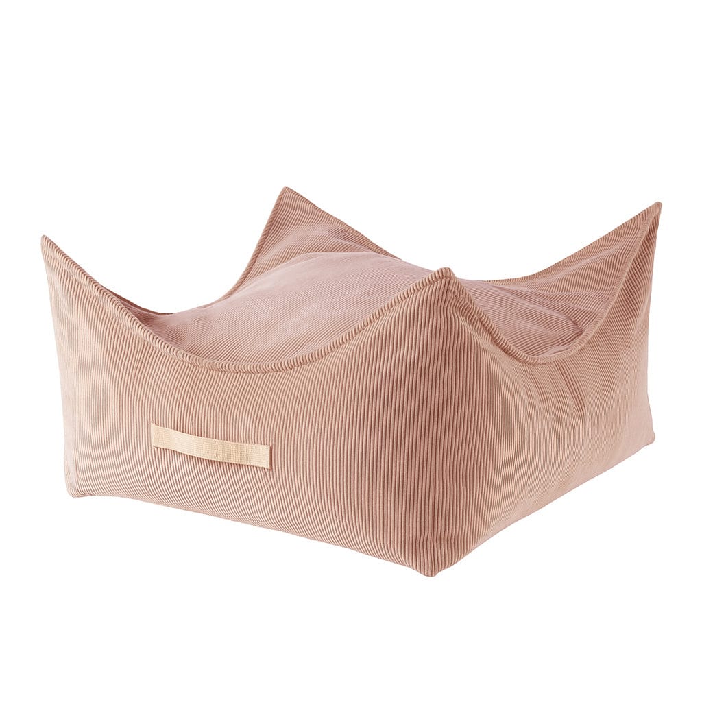 Pouffe For Children, Square, Corduroy - Brick