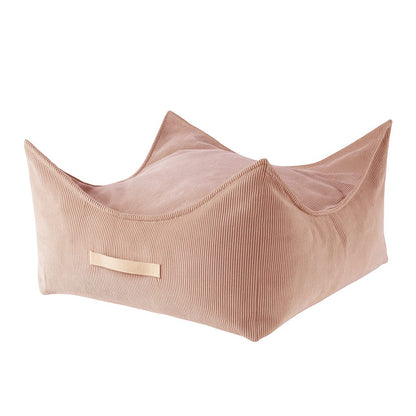Pouffe For Children, Square, Corduroy - Brick