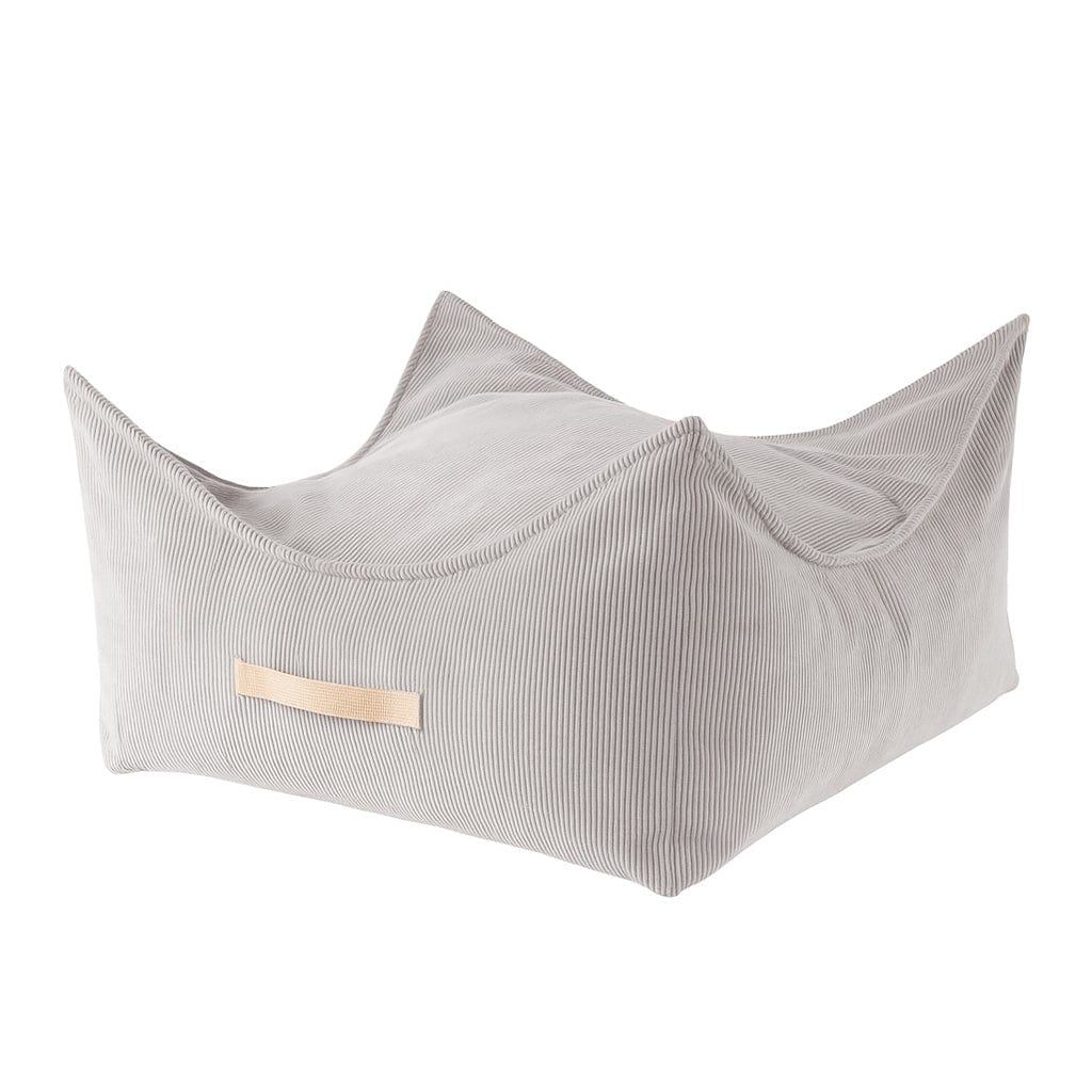 Pouffe For Children, Square, Corduroy - Grey