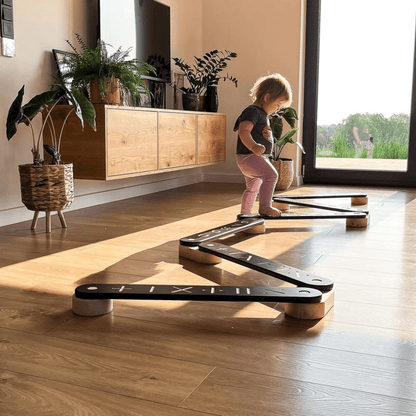 Wooden Balance Beam - 5 Elements
