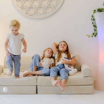 Large Modular Sofa for Kids - Slimcord Corduroy Brown