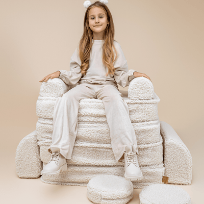 Medium Modular Sofa for Kids - Bearly Cream Plus