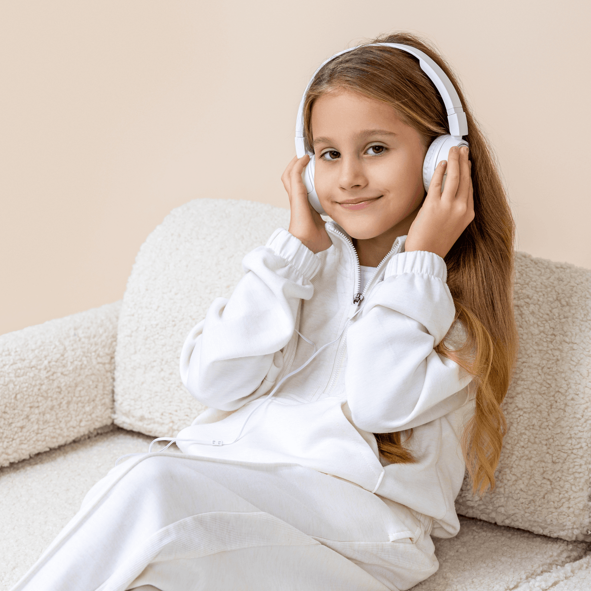Medium Modular Sofa for Kids - Bearly Cream