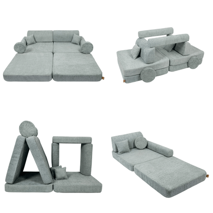 Large Modular Sofa for Kids - Premium Fresh Mint