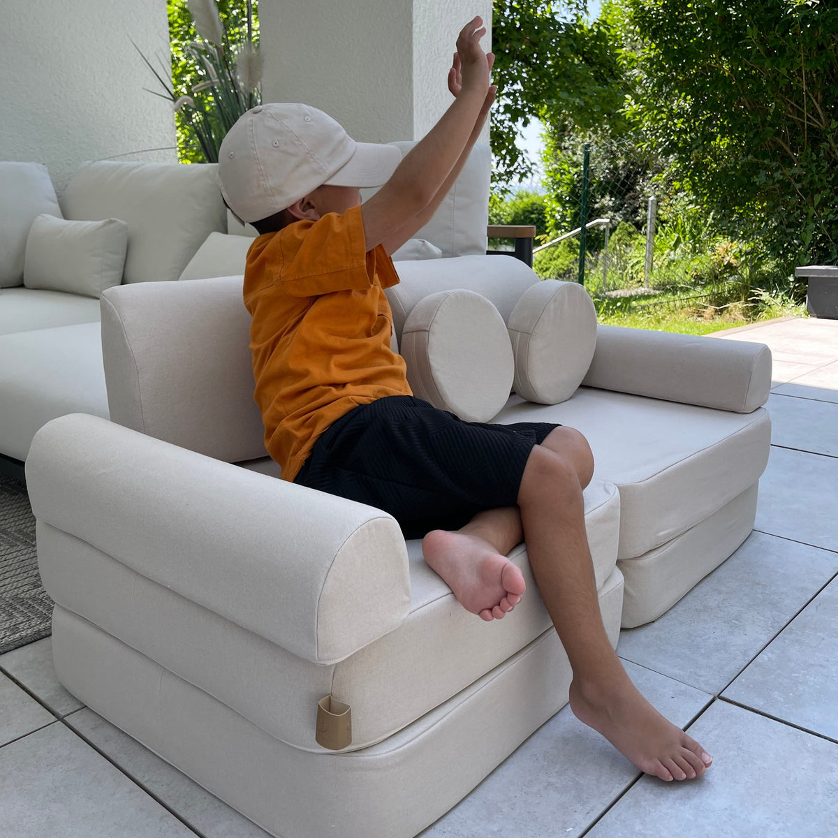 Indoor/Outdoor Sofa - Fog Grey