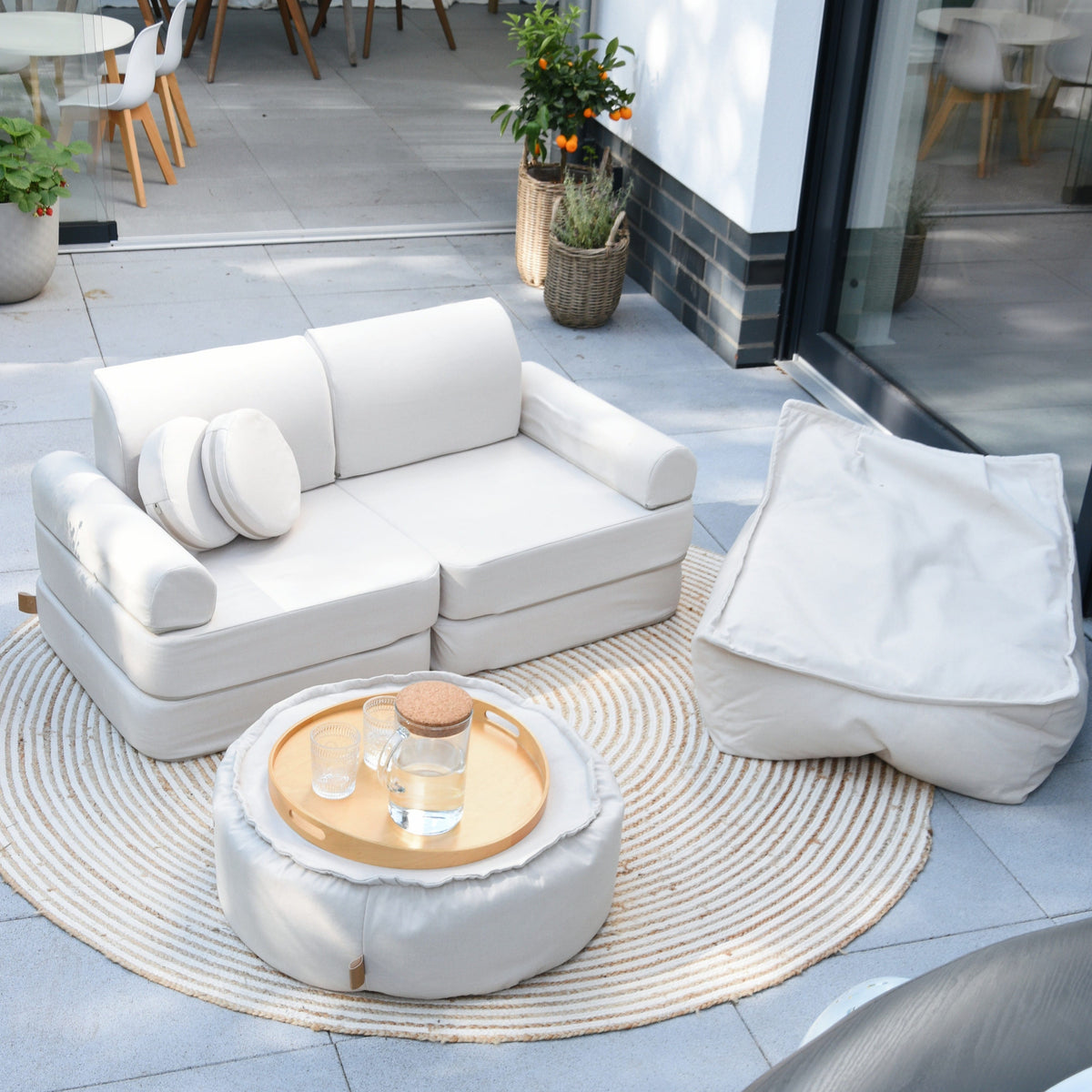 Indoor/Outdoor Outzy Pocket Modular Sofa For Children - Clay Taupe