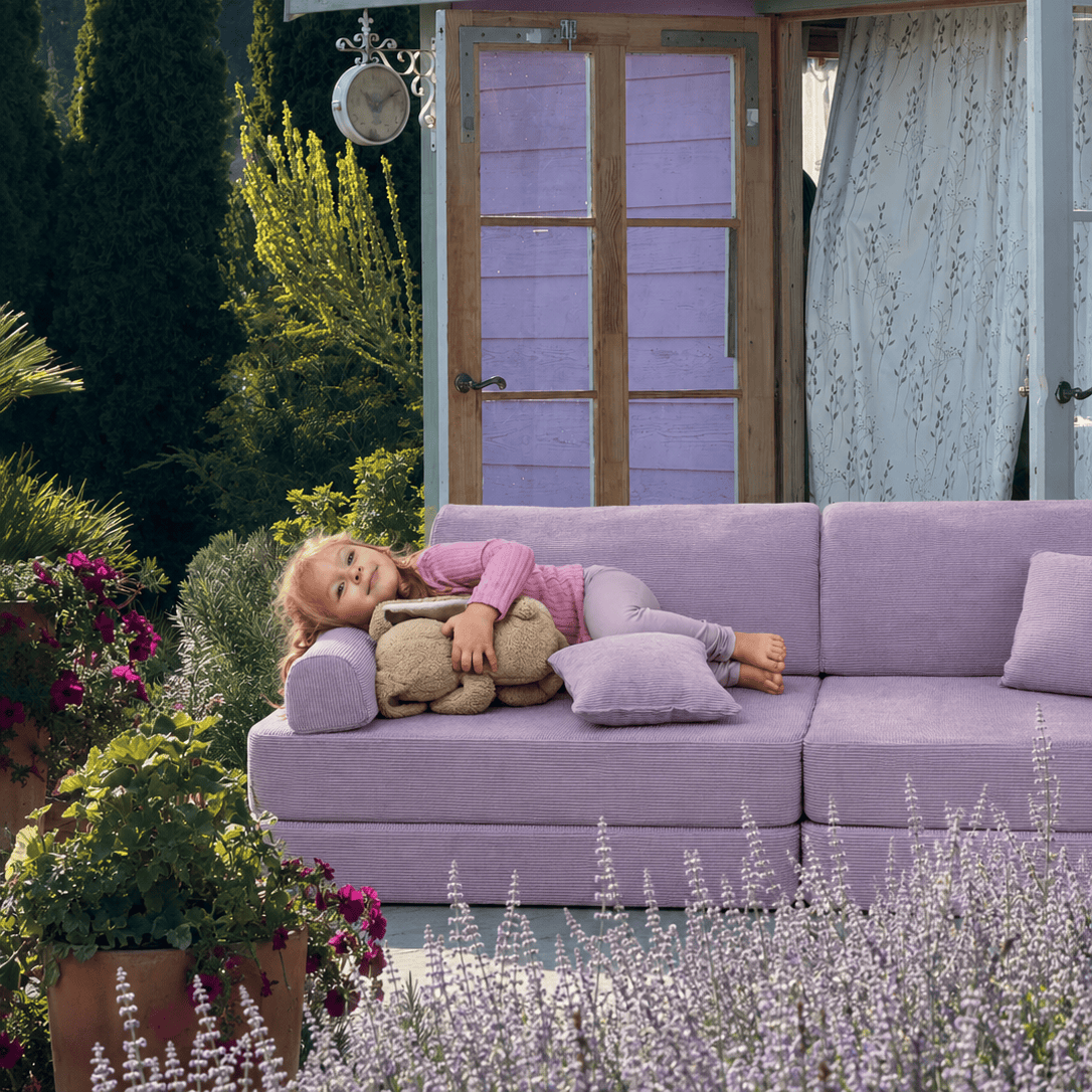 Medium Modular Sofa for Kids - Slimcord Ecru