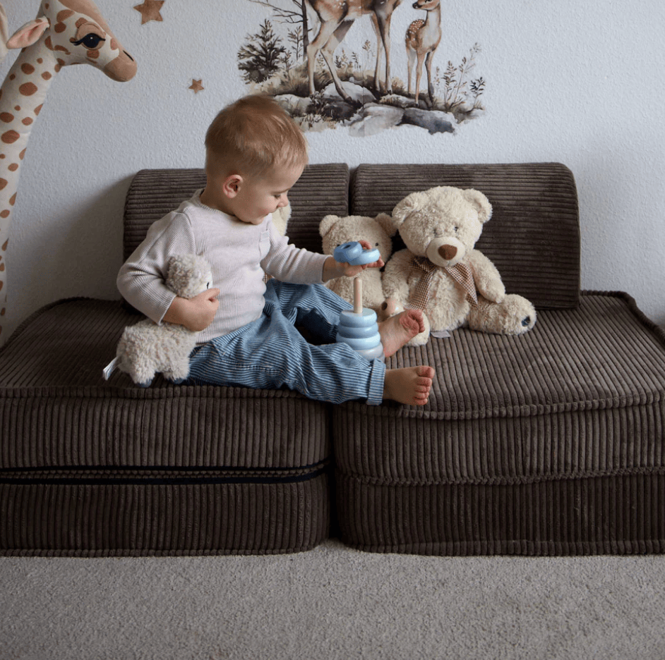 Small Modular Sofa for Kids - Aesthetic Ecru