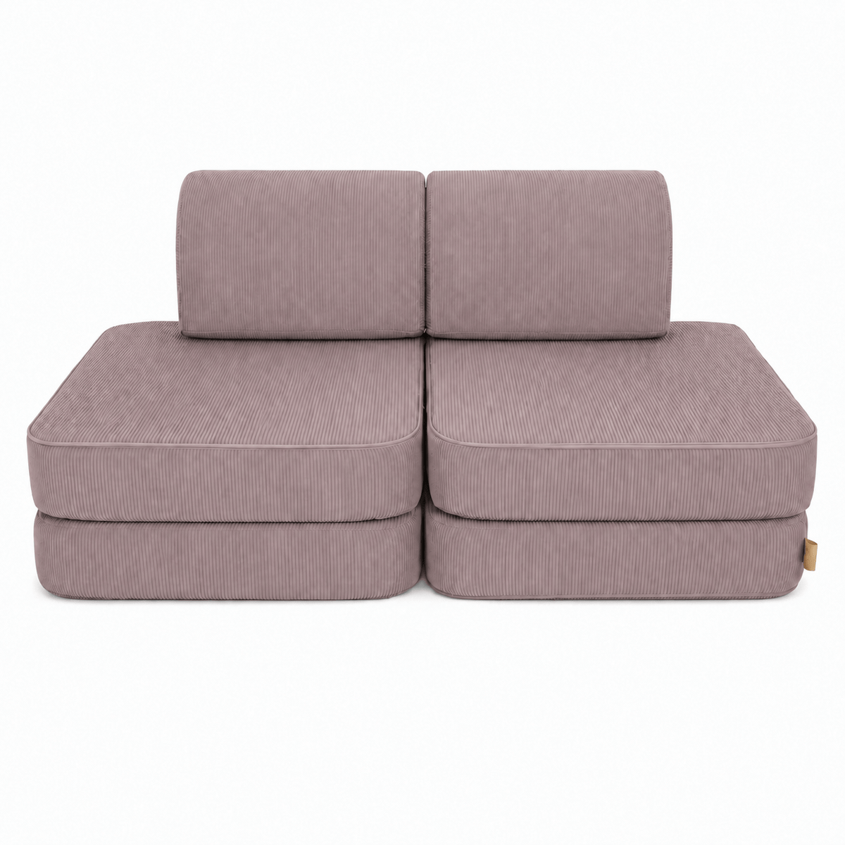 MeowBaby Small Modular Play Sofa 120 cm - Slimcord Taupe