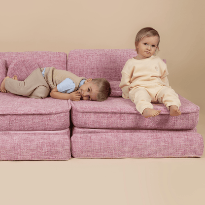 Small Modular Sofa for Kids - Tangle Moon Grey
