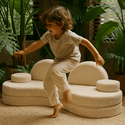 Nordic Aesthetic Modular Sofa - Brown