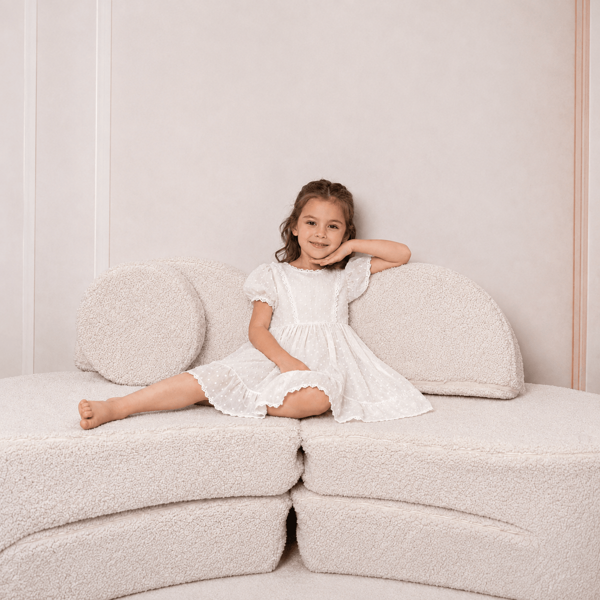 Nordic Aesthetic Modular Sofa - Brown