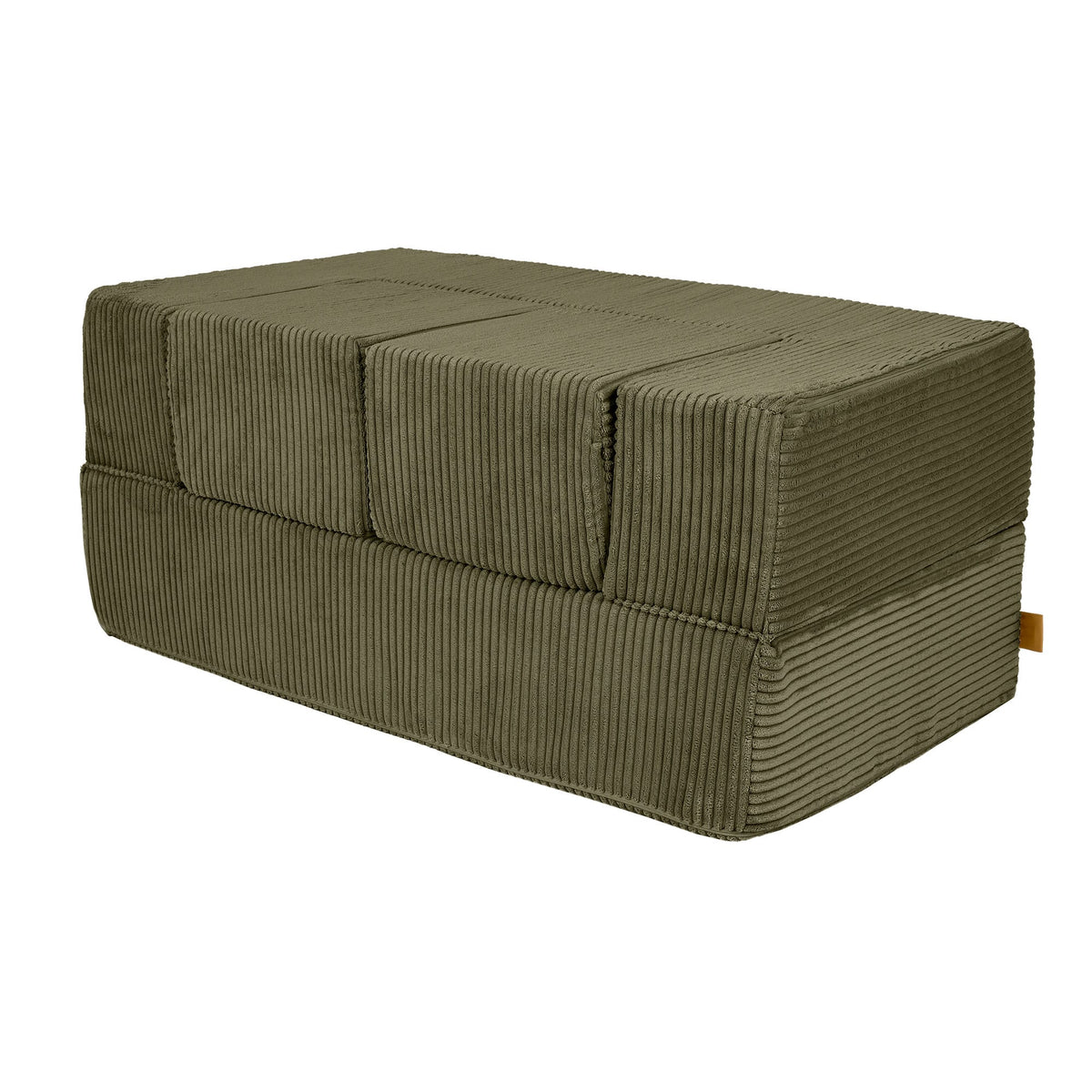Soft Velvet Cube Sofa - Ecru