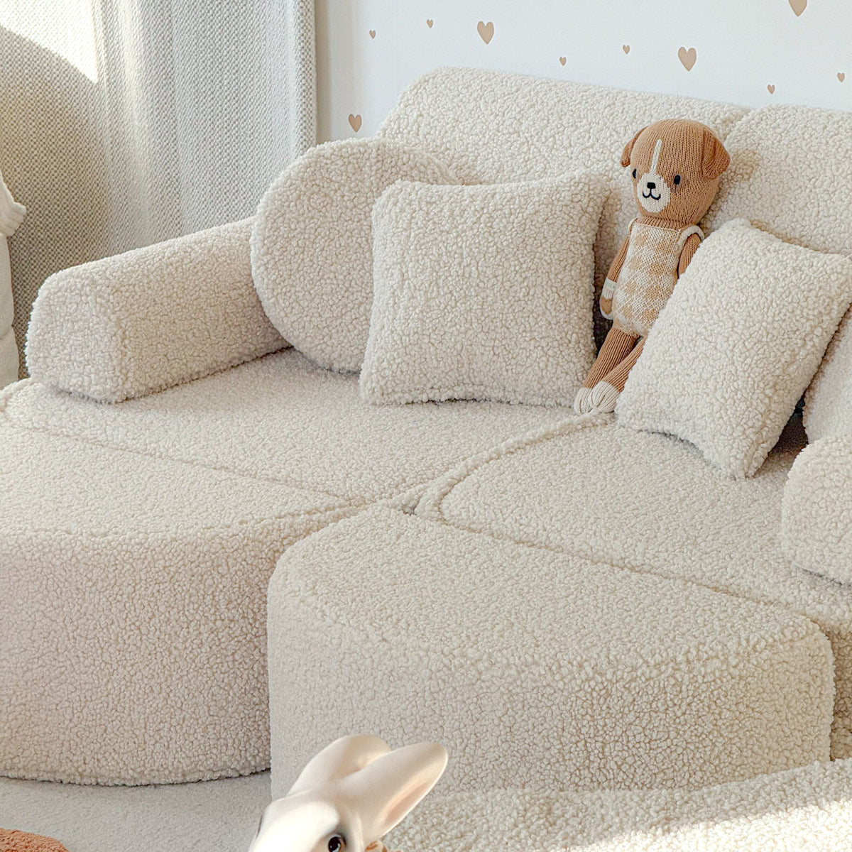 Medium Modular Sofa for Kids - Bearly Cream Plus