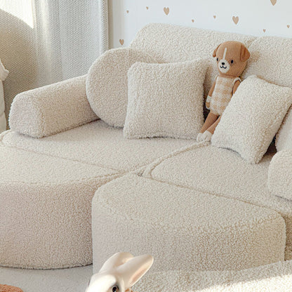 Medium Modular Sofa for Kids - Bearly Cream Plus