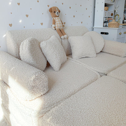 Medium Modular Sofa for Kids - Bearly Cream Plus