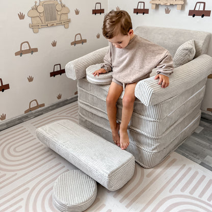 Medium Modular Sofa for Kids - Aesthetic Ecru