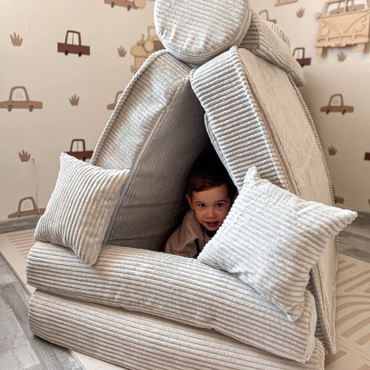 Medium Modular Sofa for Kids - Aesthetic Ecru