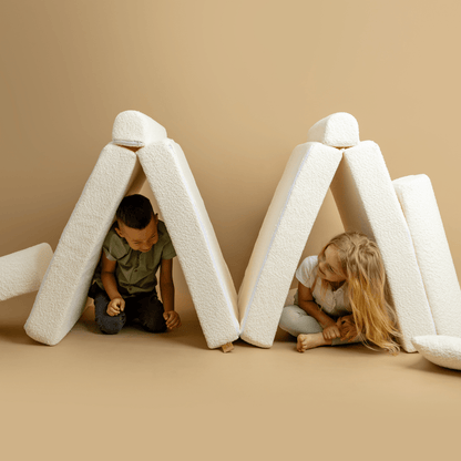 Medium Modular Sofa for Kids - Boucle White