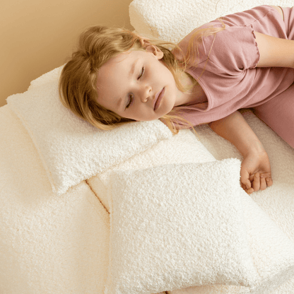 Medium Modular Sofa for Kids - Boucle White