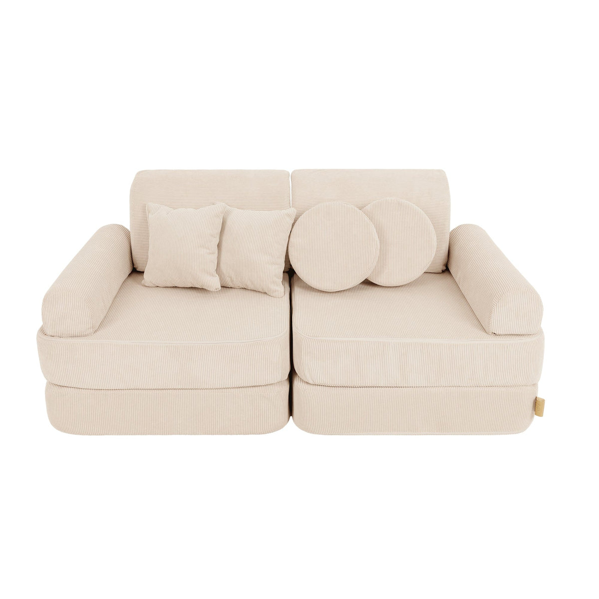Medium Modular Sofa for Kids - Slimcord Ecru