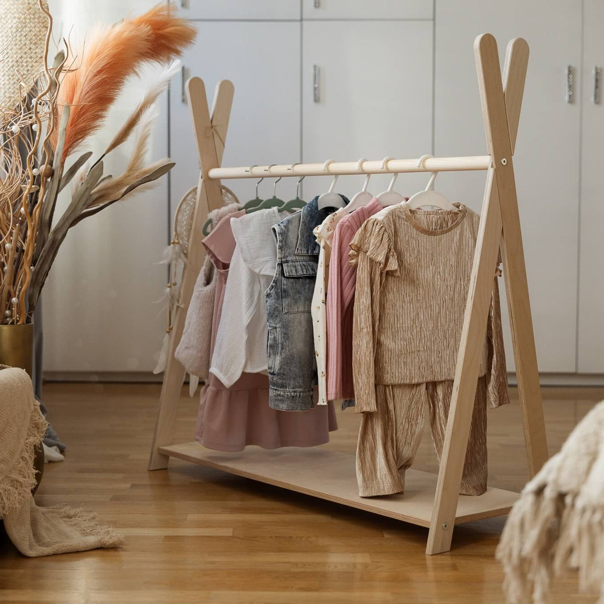 Tipi Clothing Hanger - Natural Wood