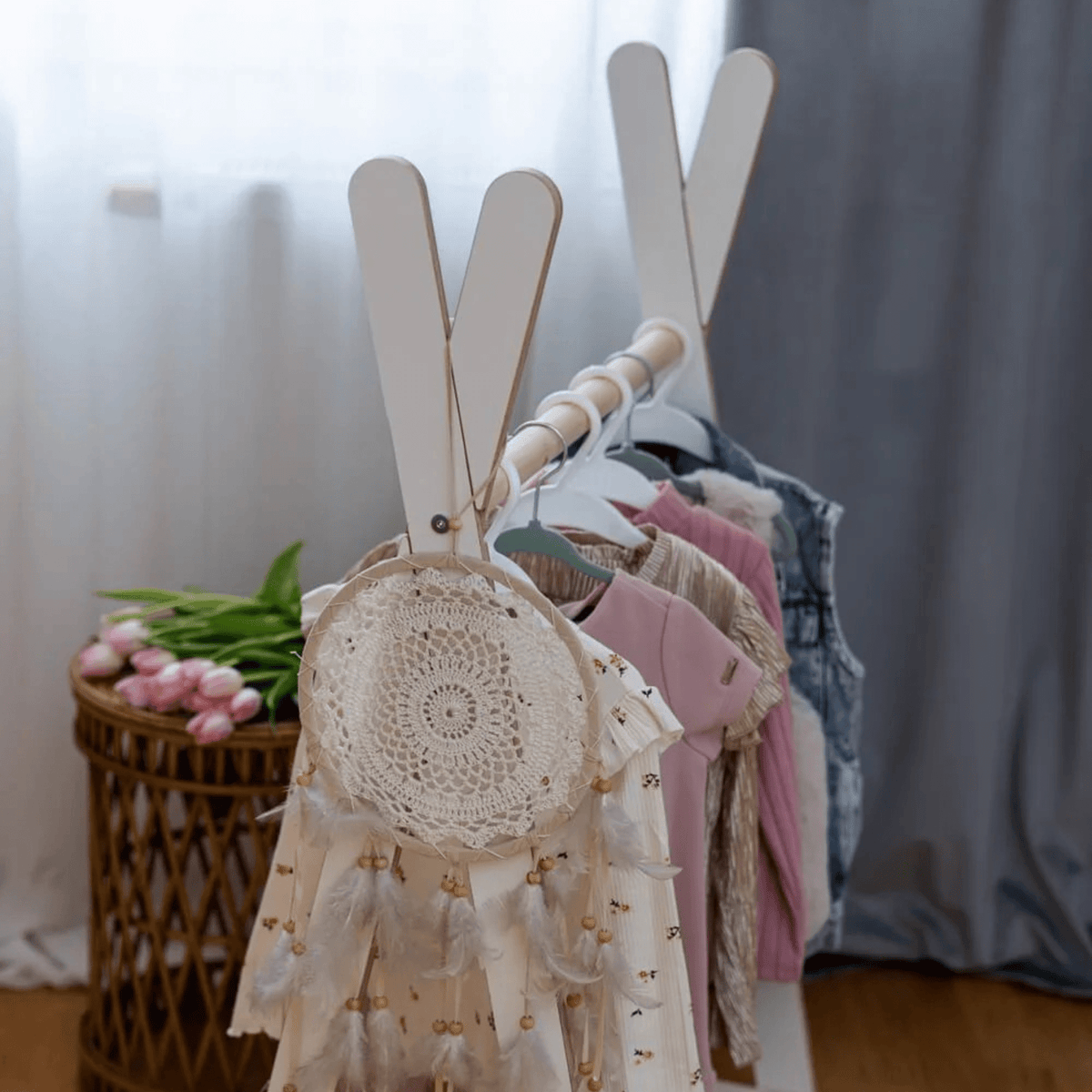 Tipi Clothing Hanger - Natural Wood