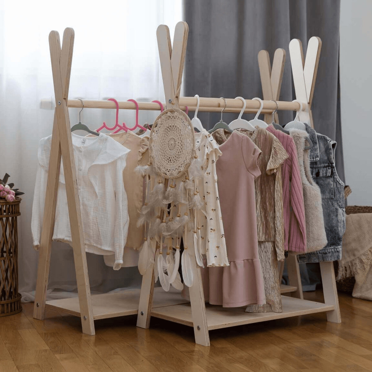 Tipi Clothing Hanger - Natural Wood
