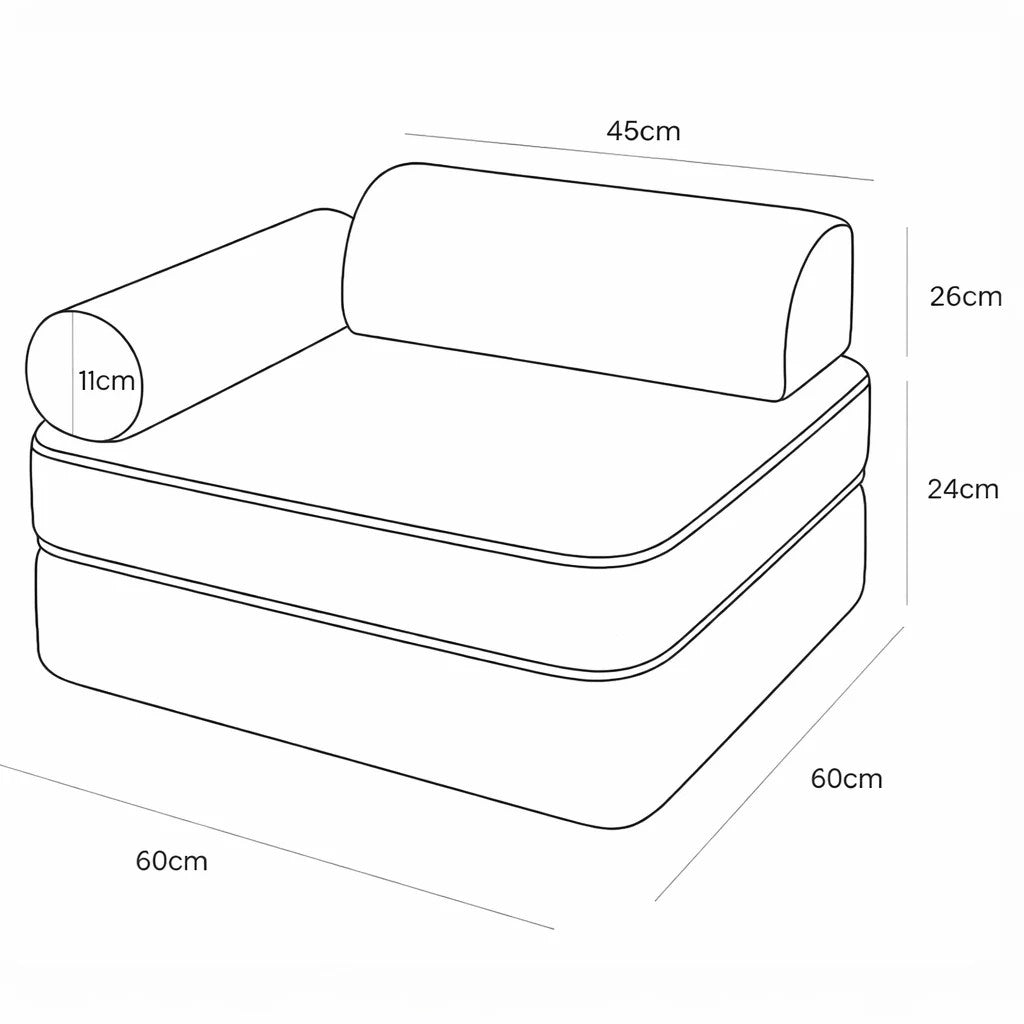 Modular Armchair for Child, Cow