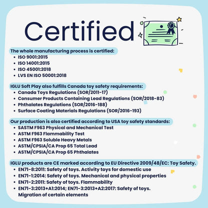 Montessori Soft Play Set - Light Pastel