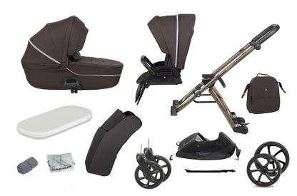 Noordi Fjordi V2 2027 2-in-1 Stroller - Dark Brown
