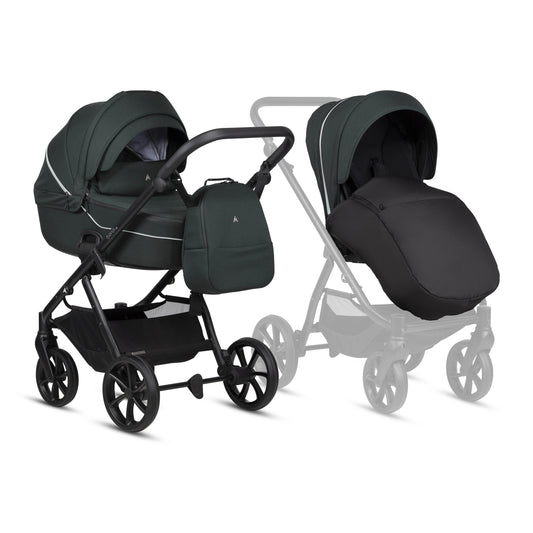 Noordi Fjordi V2 2027 2-in-1 Stroller - Forest Green