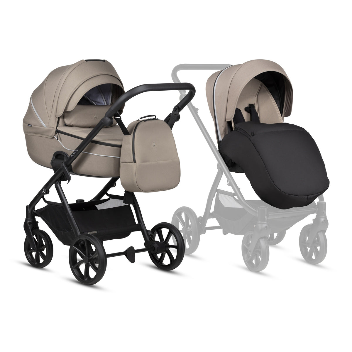 Noordi Fjordi V2 2027 2-in-1 Stroller - Taupe