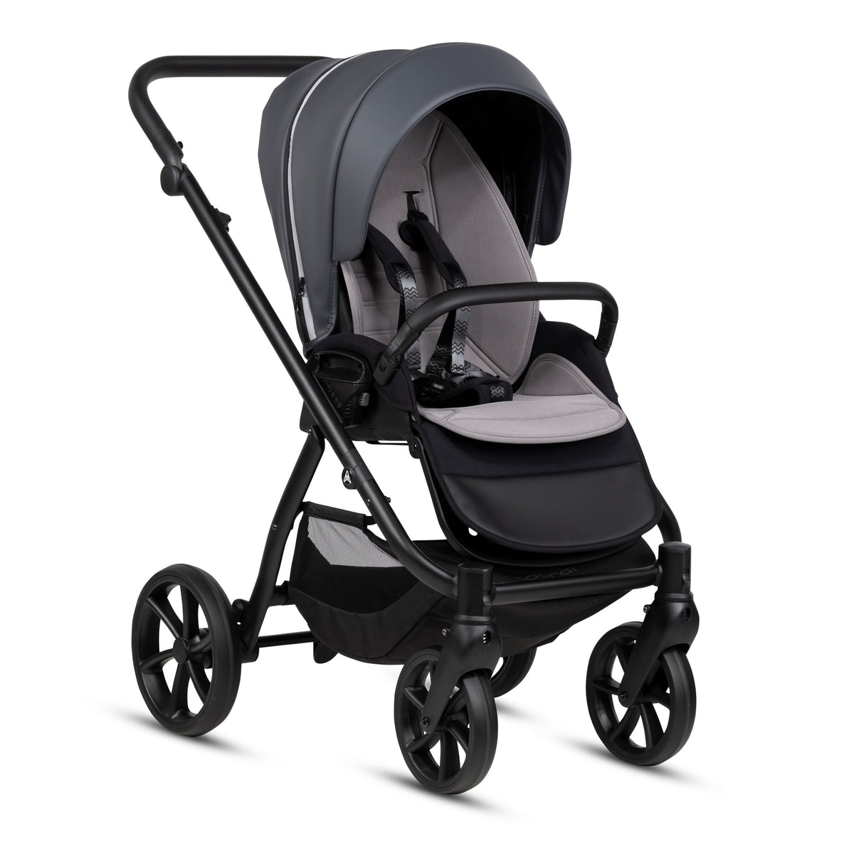 Noordi Fjordi V2 Leather 2027 2-in-1 Stroller - Shadow Grey