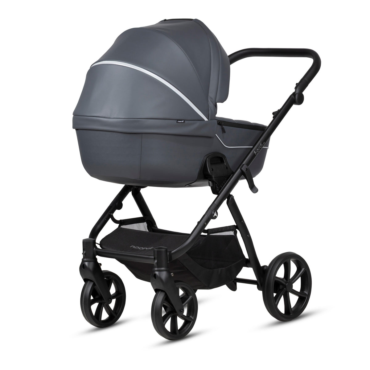 Noordi Fjordi V2 Leather 2027 2-in-1 Stroller - Shadow Grey